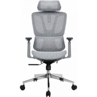 Офисное кресло GT Racer B-123A-S Gray-6-изображение