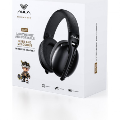 Наушники Aula S6 - 3 in 1 Wired/2.4G Wireless/Bluetooth Black (6948391235554)-13-изображение