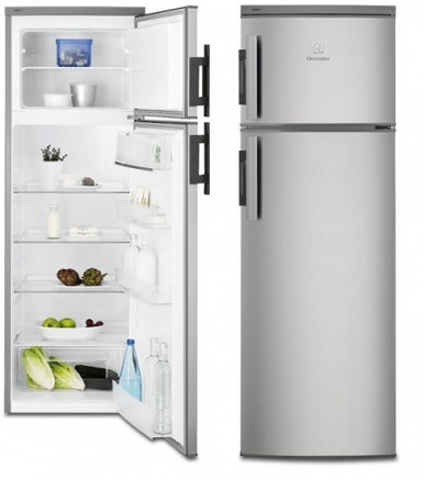 Холодильник Electrolux EJ2801AOX2 с верхней морозильной камерой 159 см/ 265 л/А+/ Нержавеющая сталь-1-изображение