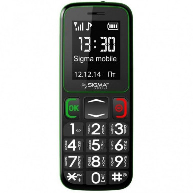 Моб.телефон Sigma Comfort 50 MINI 3 Black-Green-3-изображение