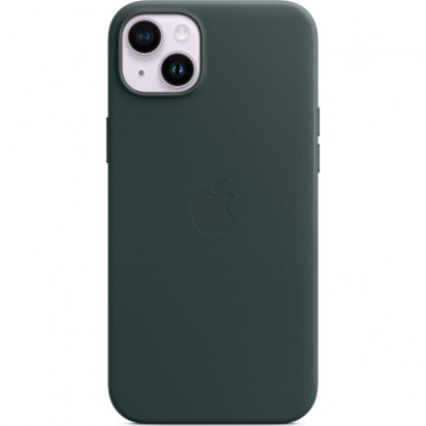 Чехол для мобильного телефона Apple iPhone 14 Plus Leather Case with MagSafe - Forest Green,Model A2907 (MPPA3ZE/A)-5-изображение