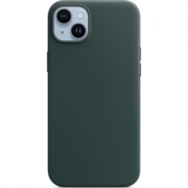 Чехол для мобильного телефона Apple iPhone 14 Plus Leather Case with MagSafe - Forest Green,Model A2907 (MPPA3ZE/A)-6-изображение