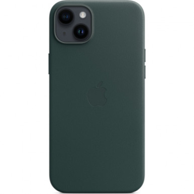 Чехол для мобильного телефона Apple iPhone 14 Plus Leather Case with MagSafe - Forest Green,Model A2907 (MPPA3ZE/A)-7-изображение