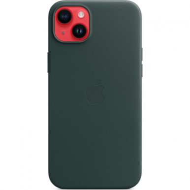 Чехол для мобильного телефона Apple iPhone 14 Plus Leather Case with MagSafe - Forest Green,Model A2907 (MPPA3ZE/A)-9-изображение