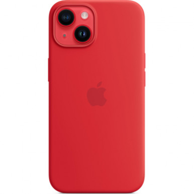 Чохол до мобільного телефона Apple iPhone 14 Plus Silicone Case with MagSafe - (PRODUCT)RED,Model A2911 (MPT63ZE/A)-8-зображення