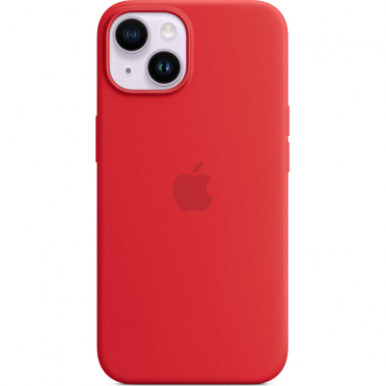 Чехол для мобильного телефона Apple iPhone 14 Plus Silicone Case with MagSafe - (PRODUCT)RED,Model A2911 (MPT63ZE/A)-9-изображение