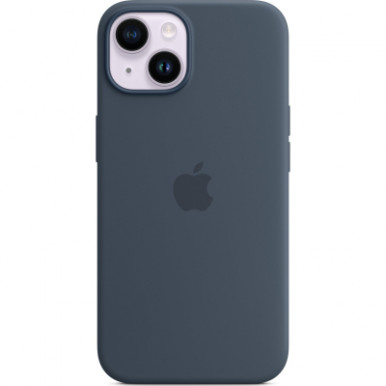 Чехол для мобильного телефона Apple iPhone 14 Plus Silicone Case with MagSafe - Storm Blue,Model A2911 (MPT53ZE/A)-5-изображение