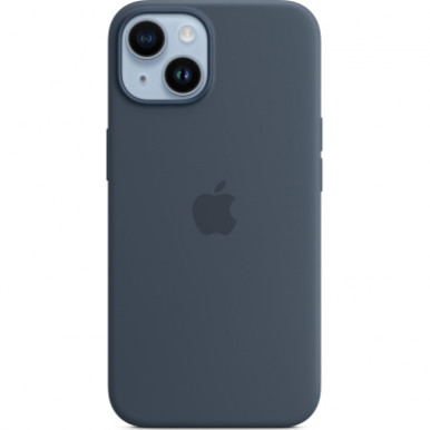 Чехол для мобильного телефона Apple iPhone 14 Plus Silicone Case with MagSafe - Storm Blue,Model A2911 (MPT53ZE/A)-7-изображение