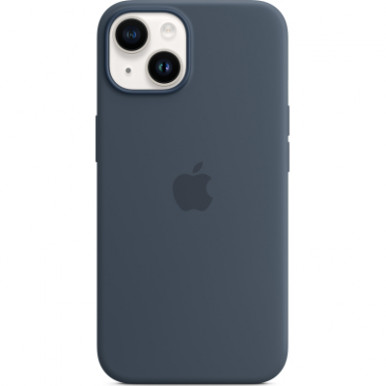Чехол для мобильного телефона Apple iPhone 14 Plus Silicone Case with MagSafe - Storm Blue,Model A2911 (MPT53ZE/A)-8-изображение