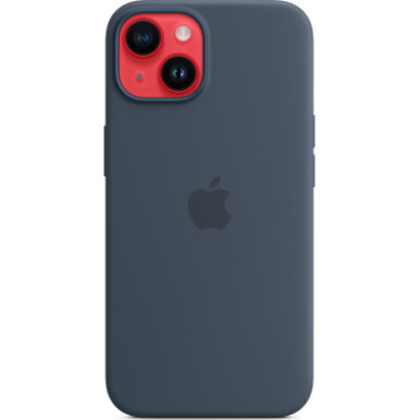 Чохол до мобільного телефона Apple iPhone 14 Plus Silicone Case with MagSafe - Storm Blue,Model A2911 (MPT53ZE/A)-9-зображення