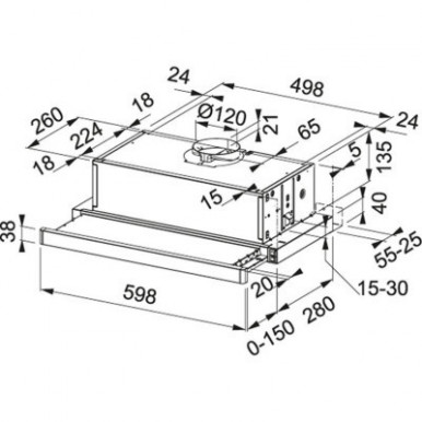 Витяжка кухонна Franke Smart Telescopic FSM 601 BK/GL (315.0489.958)-3-зображення