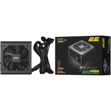 Блок живлення 2E GAMING Solid Power  (750W), >85%, 80+ Bronze, 120мм, 1xMB 24pin(20+4), 2xCPU 8pin(4+4), 3xMolex, 6xSATA, 4xPCIe 8pin(6+2), Semi Modular-21-зображення