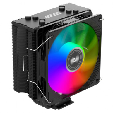 Процесорний кулер 2E GAMING Air Cool ACN120B-ARGB, LGA1851, 1700, 1200, 115x, 1366, AM5, AM4, AM3, AM3+, 4pin PWM, 3pin +5VARGB, TDP 180W-4-зображення
