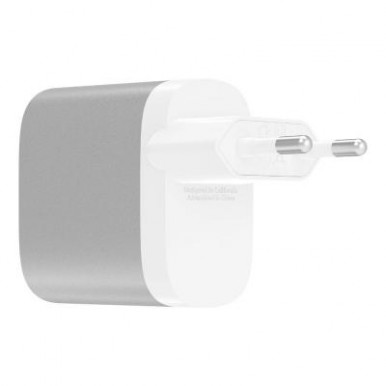 Сетевое ЗУ Belkin Home Charger 27W Power Delivery Port USB-C 3.0A, silver-9-изображение