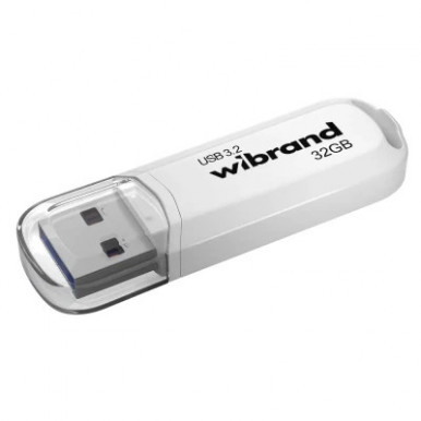 USB флеш накопичувач Wibrand 32GB Marten White USB 3.2 Gen 1 (USB 3.0) (WI3.2/MA32P10W)-2-зображення