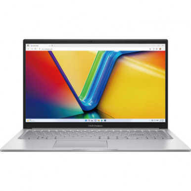 Ноутбук ASUS Vivobook 15 X1504VA-BQ500 15.6" FHD IPS, Intel i3-1315U, 16GB, F512GB, UMA, noOS, Сріблястий-19-зображення