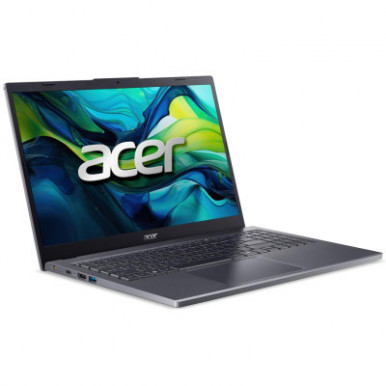 Ноутбук Acer Aspire 15 A15-51M 15.6" FHD IPS, Intel 5-120U, 16GB, F512GB, UMA, Lin, сірий-11-зображення