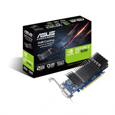 Відеокарта ASUS GeForce GT 1030 2GB GDDR5 low profile silent GT1030-SL-2G-BRK-1-зображення
