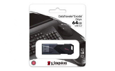 USB флеш накопичувач Kingston 64GB DataTraveler Exodia Onyx USB 3.2 Gen 1 Black (DTXON/64GB)-21-зображення