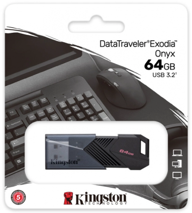 USB флеш накопичувач Kingston 64GB DataTraveler Exodia Onyx USB 3.2 Gen 1 Black (DTXON/64GB)-31-зображення