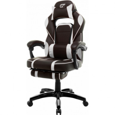 Кресло игровое GT Racer X-2749-1 Dark Brown/White-16-изображение