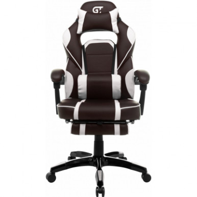 Кресло игровое GT Racer X-2749-1 Dark Brown/White-20-изображение