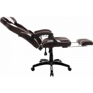 Кресло игровое GT Racer X-2749-1 Dark Brown/White-28-изображение