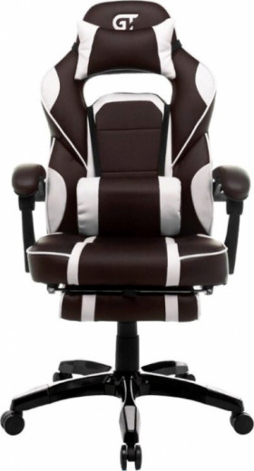 Кресло игровое GT Racer X-2749-1 Dark Brown/White-17-изображение