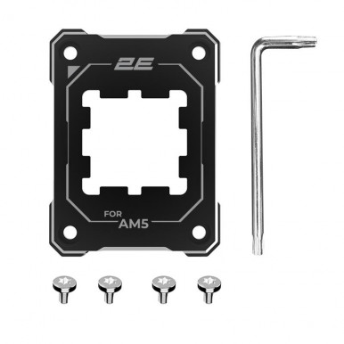 Контактная рамка для процессора 2E GAMING Air Cool SCPB-AM5 Aluminum  чёрный-1-изображение