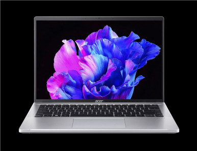 Ноутбук Acer Swift Go 14"  SFG14-71 14"  2.2K IPS, Intel i7-1355U, 16GB, F512GB, UMA, Lin, сріблястий-1-зображення