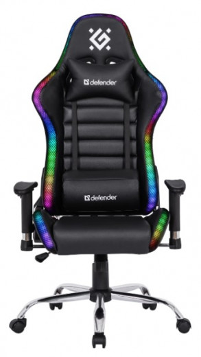 Кресло игровое Defender Ultimate RGB Black (64355)-11-изображение