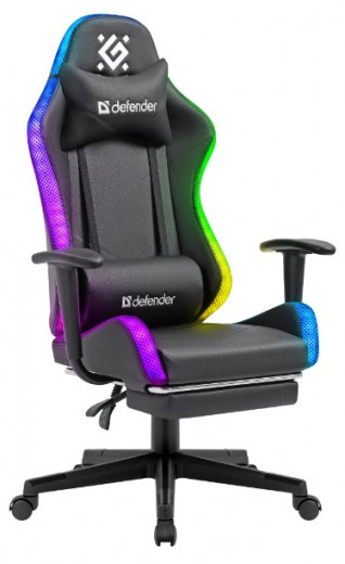 Кресло игровое Defender Watcher RGB Black (64334)-8-изображение