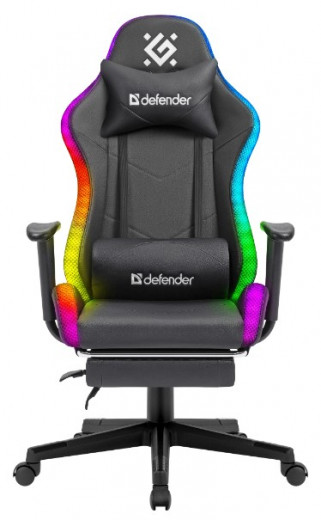 Крісло ігрове Defender Watcher RGB Black (64334)-9-зображення