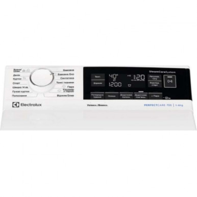 Стиральная машина Electrolux вертикальная, 6кг, 1300, A+++, 60см, дисплей, пар, инвертор, белый-18-изображение