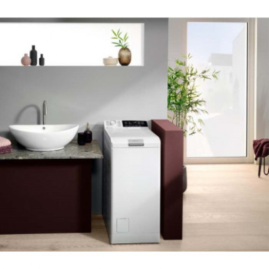 Стиральная машина Electrolux вертикальная, 6кг, 1300, A+++, 60см, дисплей, пар, инвертор, белый-24-изображение