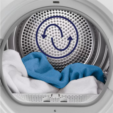 Сушильна машина Electrolux тепловий насос, 9кг, A+++, 64см, дисплей, білий-13-зображення