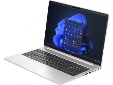 Ноутбук HP Probook 450-G10 15.6" FHD IPS AG, Intel i7-1355U, 32GB, F1024GB, UMA, DOS, сріблястий-7-зображення