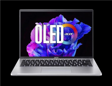 Ноутбук Acer Swift Go 14 SFG14-71 14" 2.8K OLED, Intel i7-1355U, 16GB, F512GB, UMA, Lin, сріблястий-8-зображення