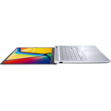 Ноутбук ASUS Vivobook 15X K3504VA-BQ408 15.6" FHD, Intel i3-1315U, 16GB, F512GB, UMA, noOS, Сріблястий-15-зображення