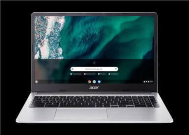 Ноутбук Acer Chromebook CB315-4H 15" FHD IPS, Intel C N4500, 8GB, F128GB, UMA, ChromeOS, сріблястий-1-зображення