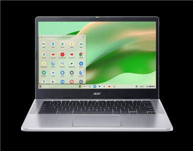 Ноутбук Acer Chromebook CB314-4H 14" FHD IPS, Intel C N100, 8GB, F128GB, UMA, ChromeOS, сріблястий-1-зображення