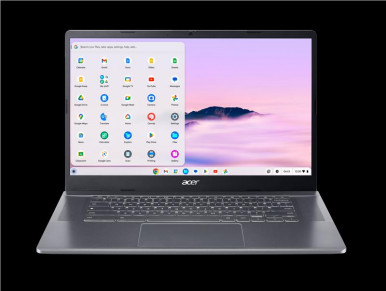 Ноутбук Acer Chromebook Plus CB515-2HT 15" FHD IPS Touch, Intel i3-1315U, 8GB, F512GB, UMA, ChromeOS, сірий-1-зображення