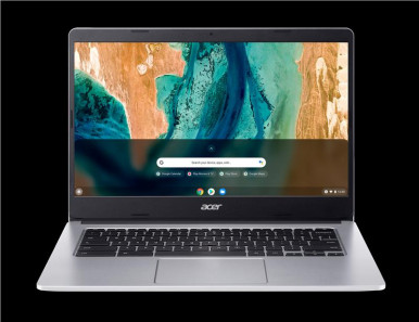 Ноутбук Acer Chromebook CB314-2H 14" FHD IPS, MediaTek MT8183, 8GB, F128GB, UMA, ChromeOS, сріблястий-1-зображення