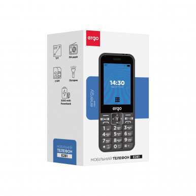 Мобильный телефон ERGO E281 Dual Sim Black-15-изображение