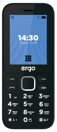 Мобильный телефон ERGO E241 Dual Sim Black-9-изображение