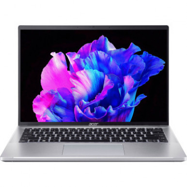 Ноутбук Acer Swift Go 14 SFG14-73 14" 2.8K OLED, Intel U7-155H, 32GB, F1TB, UMA, Lin, сріблястий-10-зображення