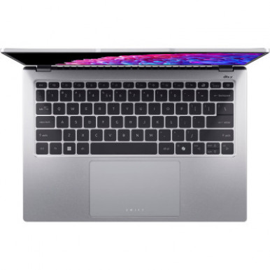 Ноутбук Acer Swift Go 14 SFG14-73 14" 2.8K OLED, Intel U7-155H, 32GB, F1TB, UMA, Lin, сріблястий-13-зображення