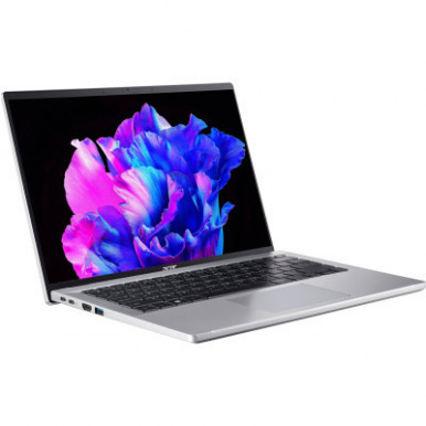 Ноутбук Acer Swift Go 14 SFG14-73 14" 2.8K OLED, Intel U5-125H, 16GB, F512FB, UMA, Lin, сріблястий-11-зображення