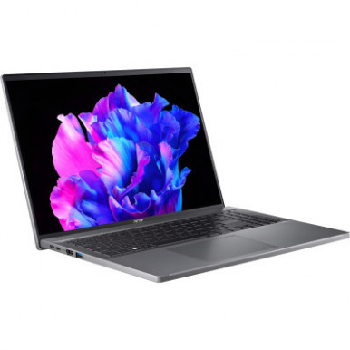 Ноутбук Acer Swift Go 16 SFG16-72 16" 3.2K OLED, Intel U7-155H, 32GB, F1TB, UMA, Lin, сірий-11-зображення