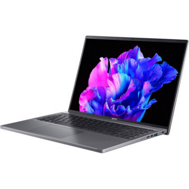 Ноутбук Acer Swift Go 16 SFG16-72 16" 3.2K OLED, Intel U7-155H, 32GB, F1TB, UMA, Lin, сірий-12-зображення
